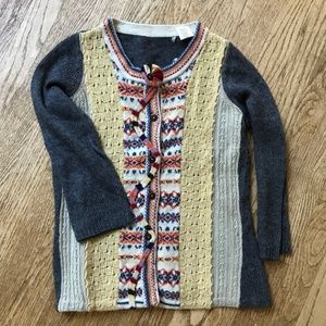 Anthropologie Cardigan 3/4 sleeves size S